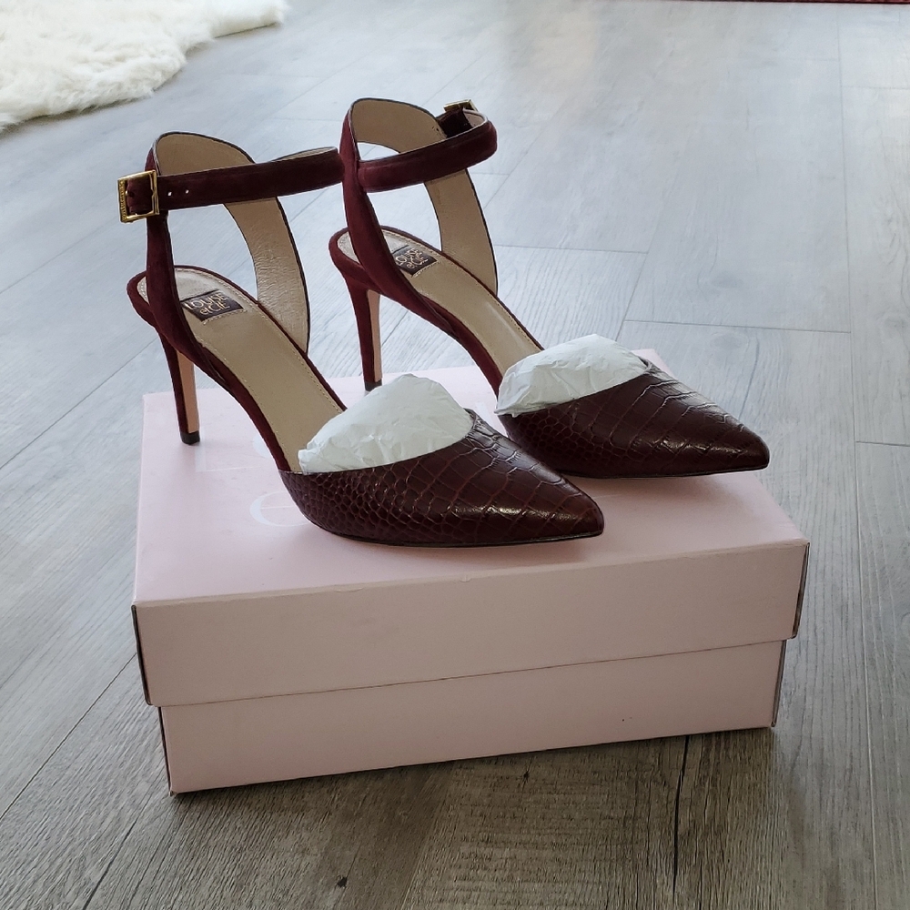Pino Noir Heels with Ankle Strap